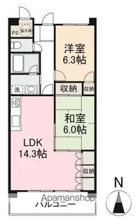 TADコンフォート大内【602号室】の間取り