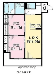 ユアメゾン加茂【302号室号室】の間取り