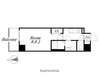 プレイズシード名駅北【6階】の間取り
