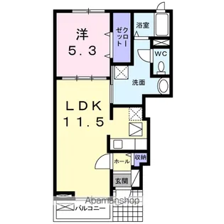 アルブル・ヴィラージュⅡ【1階】の間取り