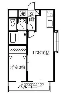 プチパール倉敷 B棟【1階】の間取り