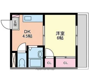 瀬戸海マンション【1階】の間取り