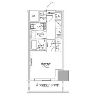 ザ・パークハビオ荏原中延駅前【8階】の間取り