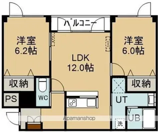 アンビション白鳥Ⅱ【1階】の間取り