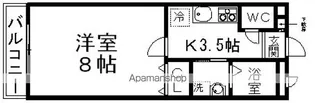 アンプルールリーブルさつき【201号室】の間取り