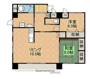 タワーマンション・シーザリオン【1203号室】の間取り