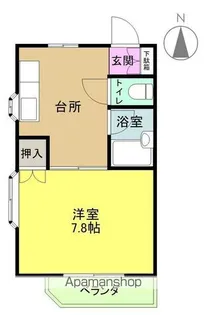 ファミールみによん【205号室】の間取り