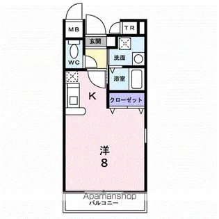 ウェルネス新橋【1階】の間取り