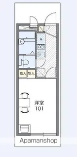 レオパレスコンフォートK2【1階】の間取り