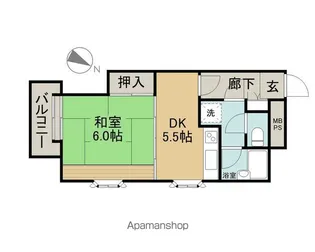 ライオンズマンション上杉西【3階】の間取り
