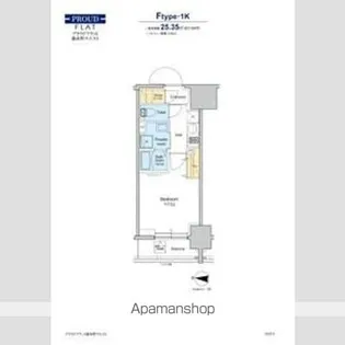 プラウドフラット錦糸町ウエスト【3階】の間取り