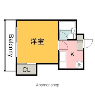 コーポさえき【202号室】の間取り