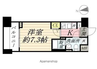 メインステージ白金高輪駅前【11階】の間取り