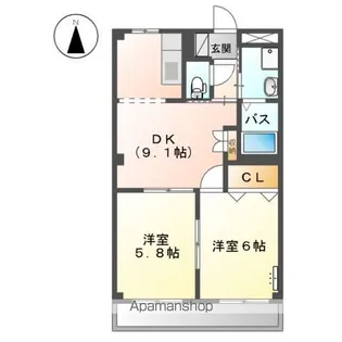 ブランシェ【3階】の間取り