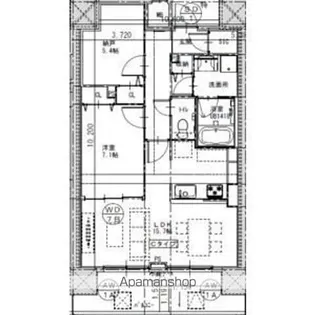 さくらHILLS ROKUBAN PLATINUM RESIDE【5階】の間取り