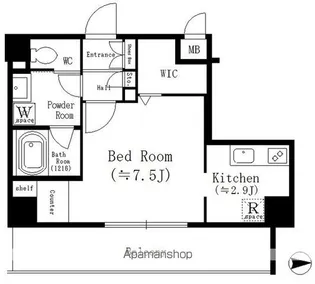 ルーエ金山【9階】の間取り
