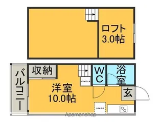 シティベール土井【2階】の間取り