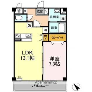 アベニュー初生【2階】の間取り