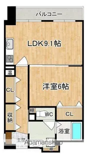 ベルアンジュ奈良【3階】の間取り