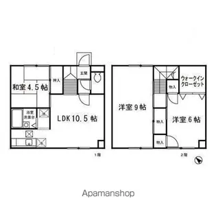 北海道江別市高砂町【テラスハウス】の間取り
