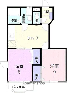 ルピナスA【1階】の間取り