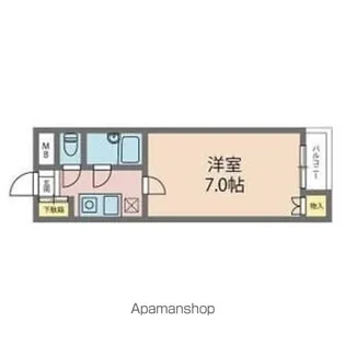 ジョイフル林寺【201号室】の間取り