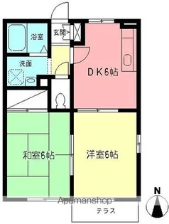 シャルム下落合【1階】の間取り