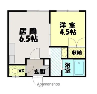 メリット7・6【202号室】の間取り