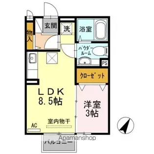 ピースフリー【1階】の間取り