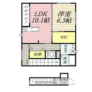 OCTO CASA OMACHI Ⅰ【2階】の間取り