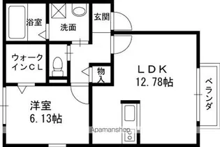 ルミエール東中振A棟【1階】の間取り