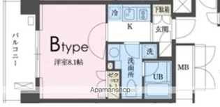 ガレリア東新宿【8階】の間取り