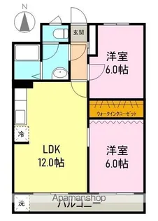 コーポ富士見【2階】の間取り