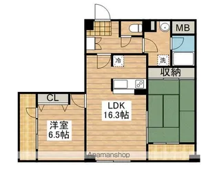 アクシス調布【9階】の間取り