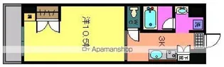 コーポPALⅡ【9階】の間取り