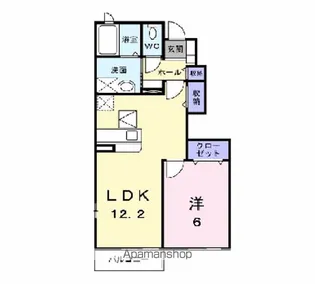 ノーブル桜岡【1階】の間取り