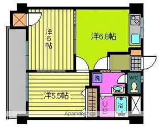 愛媛県松山市枝松2丁目【マンション】の間取り