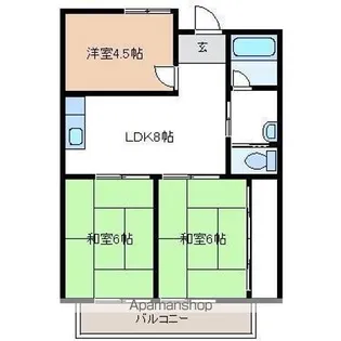 高橋マンション【205号室】の間取り