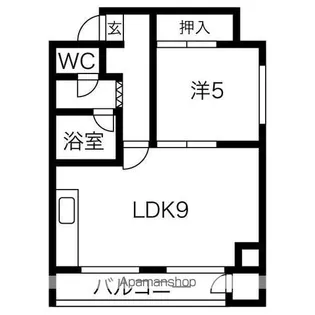 リベルティ大通【402号室】の間取り