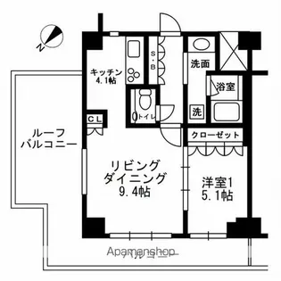 アーバンパーク代官山Ⅱ【6階】の間取り
