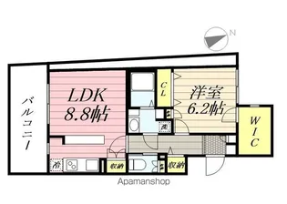 PASEO四谷三丁目【1階】の間取り