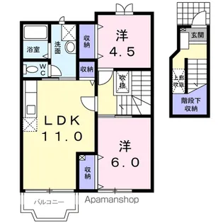 パストラル【2階】の間取り