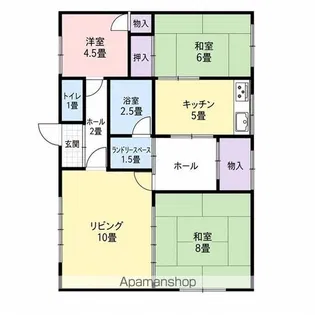 しらかば荘【2階号室】の間取り