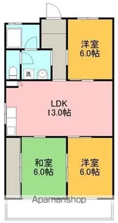 美誠マンション【4-C号室】の間取り