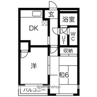 コーポラス市川【302号室】の間取り