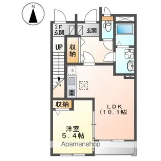 ディモア【1階】の間取り
