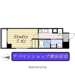 ウィルテラス千葉中央【8階】の間取り