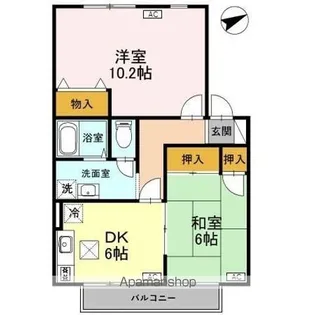 ヴィラ・アネシス D棟【1階】の間取り