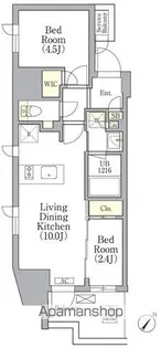 エル・セレーノ横浜関内プリマ【11階】の間取り