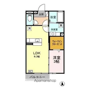 カサ・デ・サチ Ⅱ【2階】の間取り